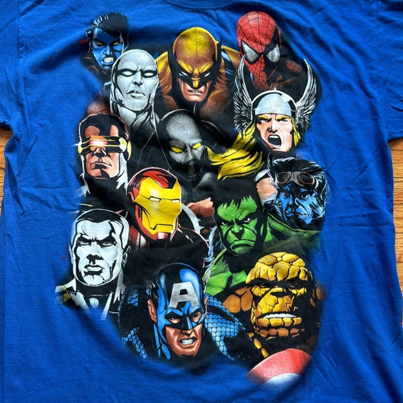 Vintage Y2K Mad Engine Marvel Superhero T-Shirt / Large - Picture 2 of 5